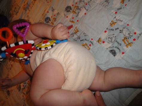 kawaii green baby pocket diaper