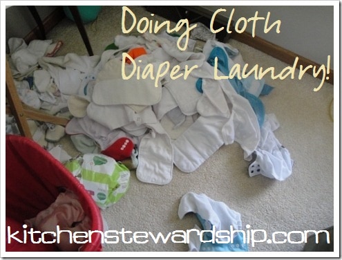 Cloth Diapers Doing Laundry
