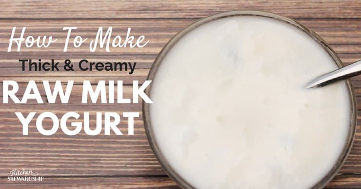 Learn how to make thick, creamy raw milk yogurt. No runny mess. It really can be done!