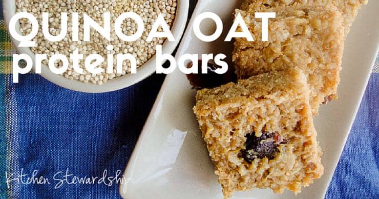 Fuel your days with these filling and energy-packed gluten-free quinoa oat protein bars.
