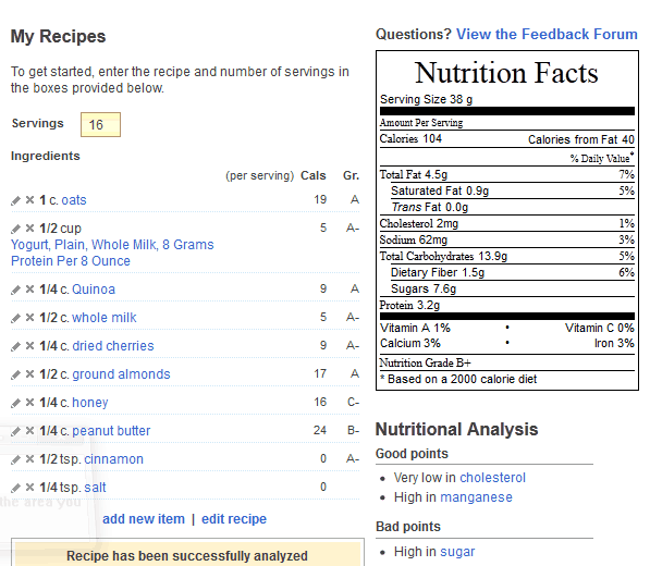 Quinoa oat PB soaked bars w nuts