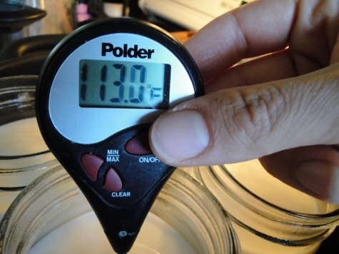 making homemade raw yogurt