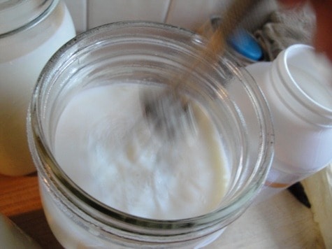 whisk raw milk yogurt a lot