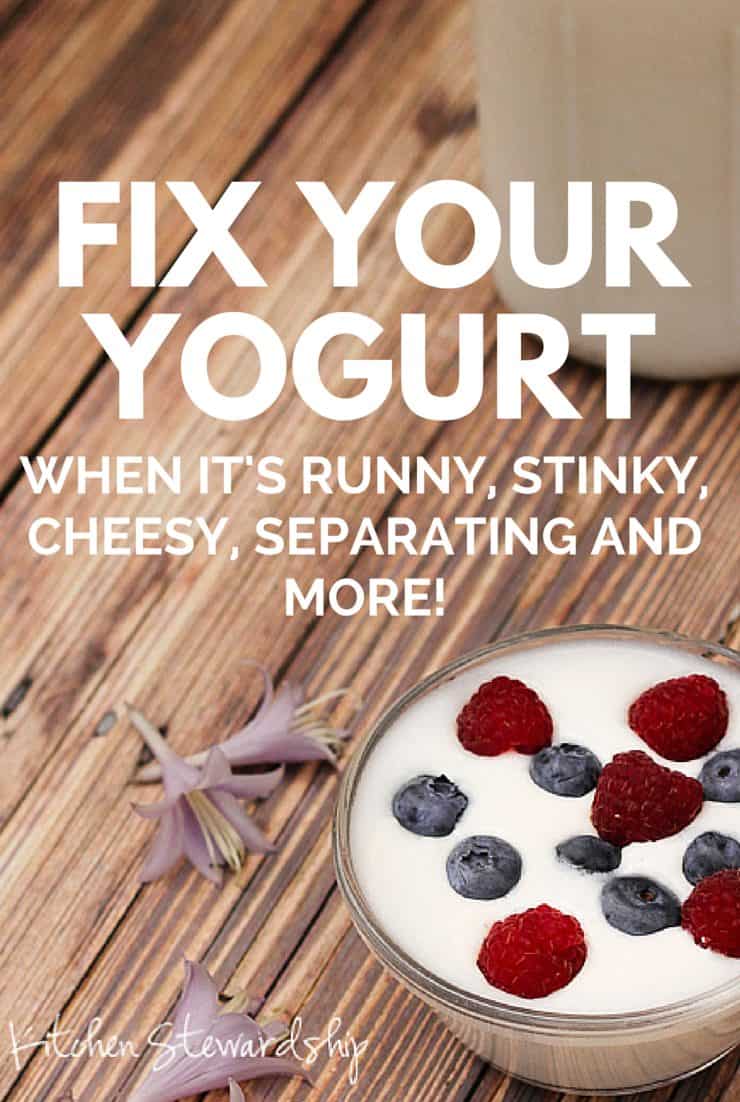 yogurt trouble shooting guide pinterest