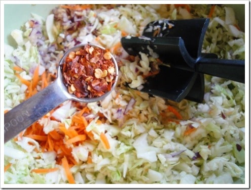 Making fermented kimchi - control the ingredients