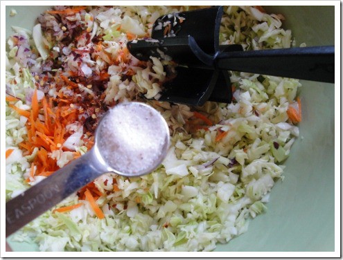 Making fermented kimchi - using real ingredients