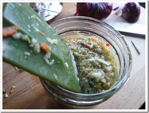 Making fermented kimchi