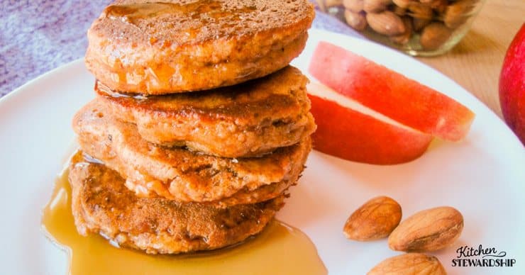 Grain Free Almond Apple Pancakes