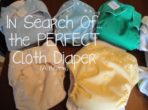 Cloth diapers in various colors