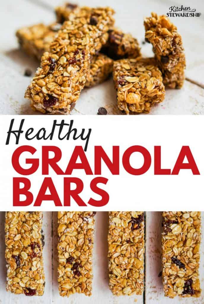 Skip the box! These healthy homemade granola bars are easy to make, sweet and chewy...but without the refined sugar or junk.