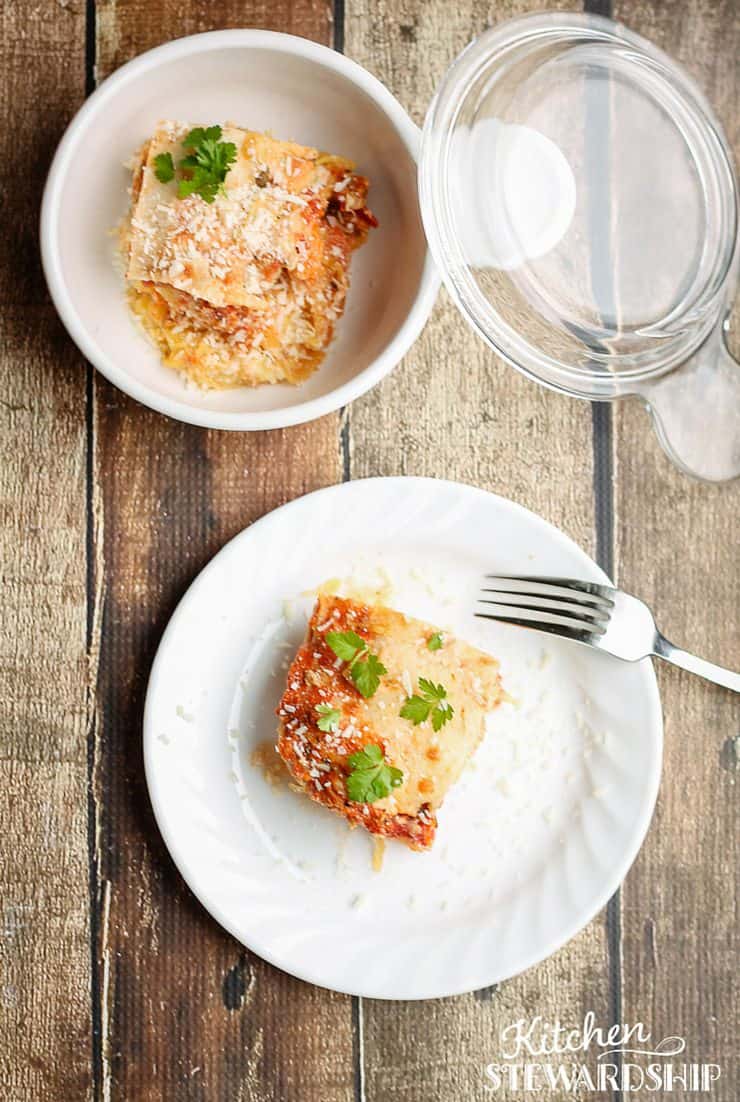 Grain Free Spaghetti Squash Lasagna