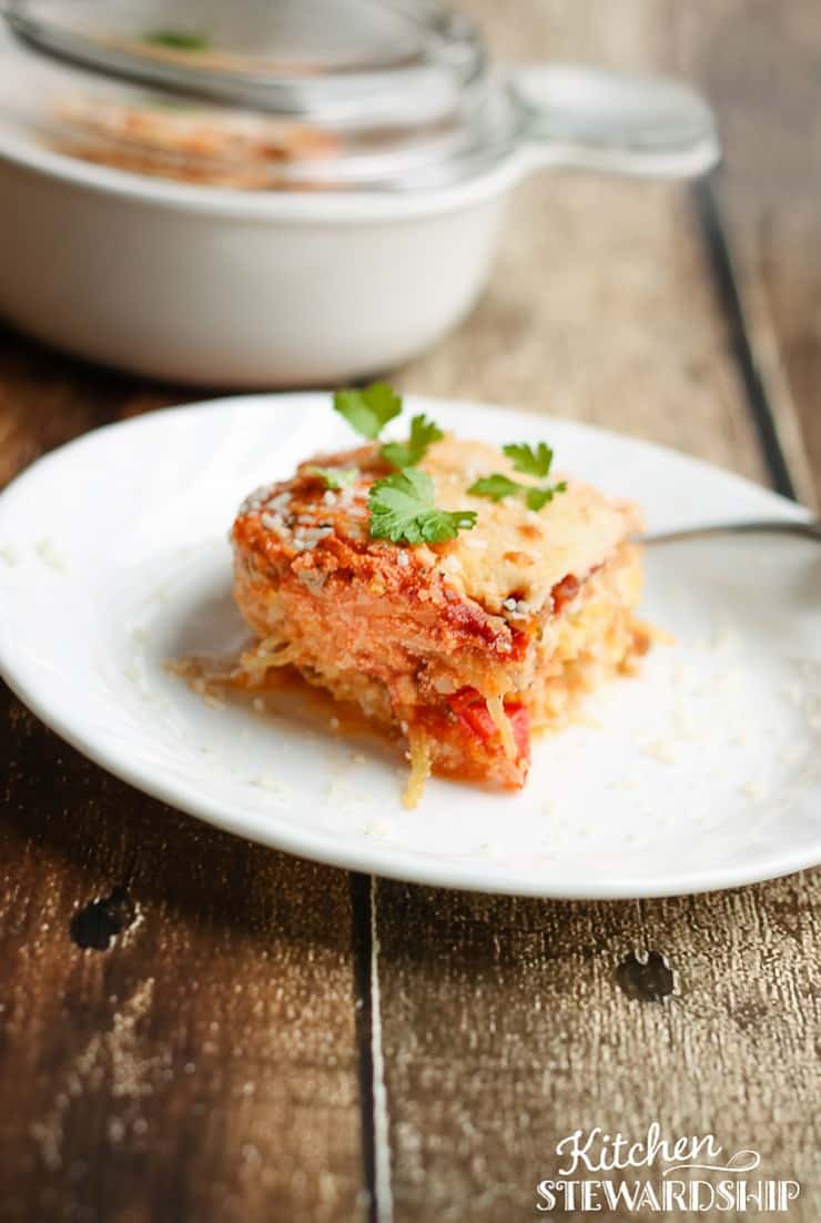 Grain Free Spaghetti Squash Lasagna