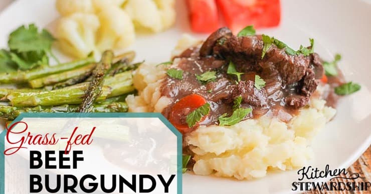 Grassfed Beef Burgundy Recipe