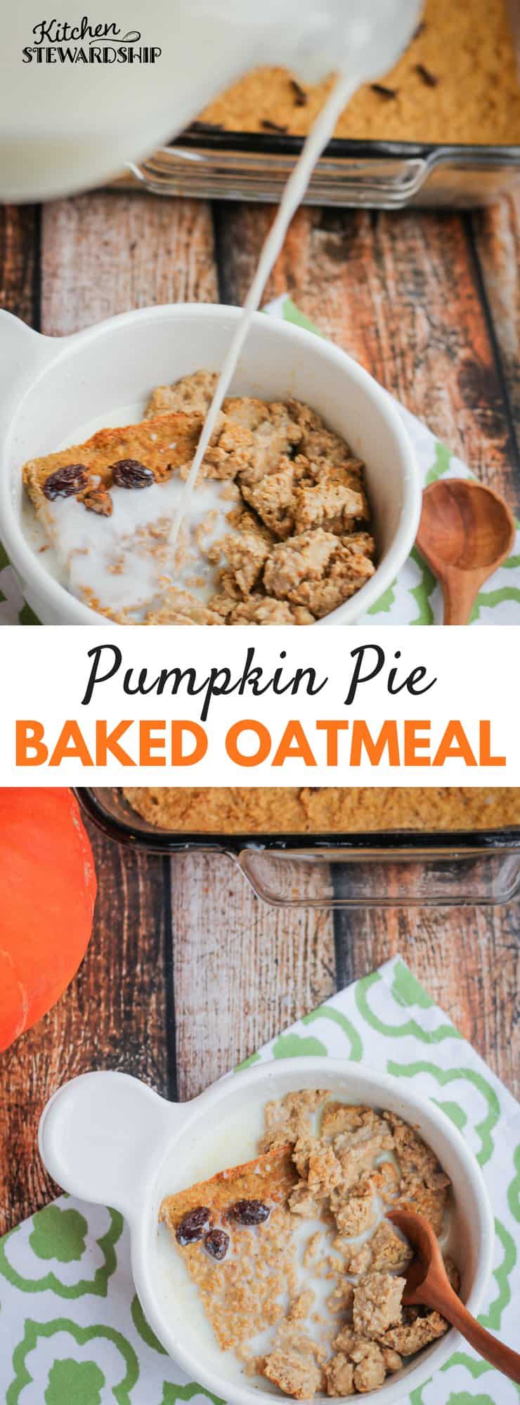 Pumpkin Baked Oatmeal