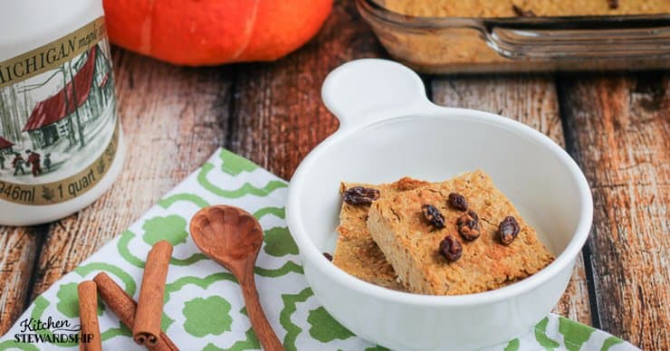 Pumpkin baked oatmeal
