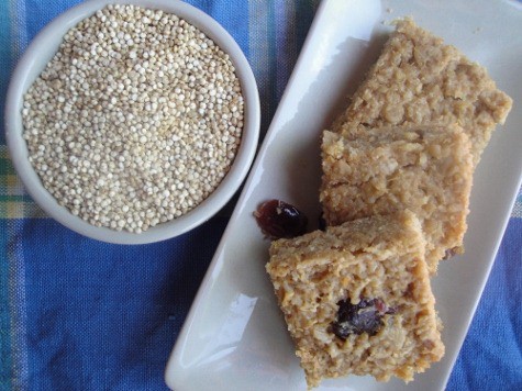 quinoa oat protein bars 