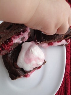 Valentines Day Raspberry Brownies
