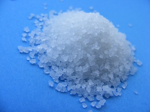 Close-up view of sugar crystals