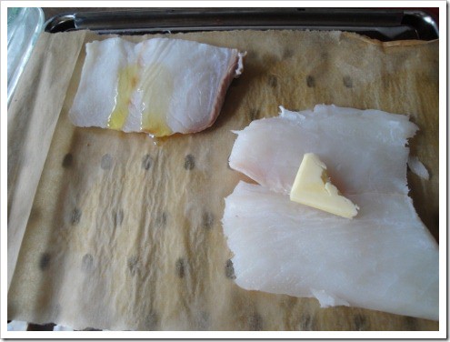 Alaskan halibut broiling fish