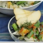 Springtime Asparagus Apple Fennel Salad with Dilly Dressing