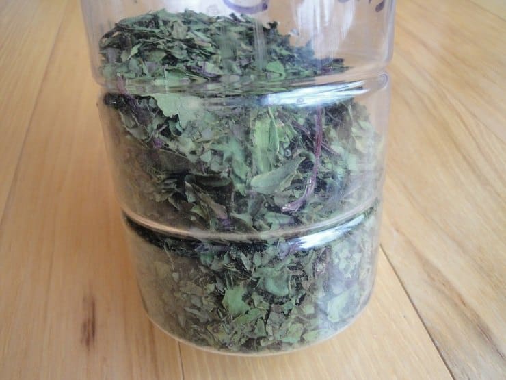 Dehydrated greens preserved kale spinach chard