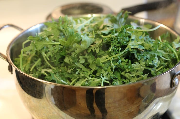 steaming mixed greens to dehydrate - kale swiss chard spinach