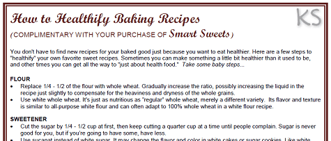 How to Healthify Baking Recipes