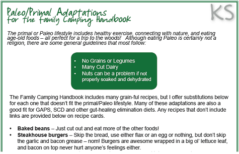 Kitchen Stewardship Family Camping Handbook