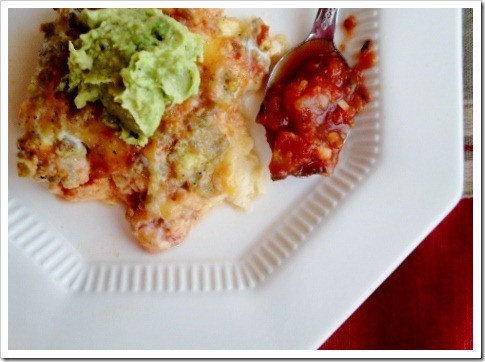 Mexican crustless quiche