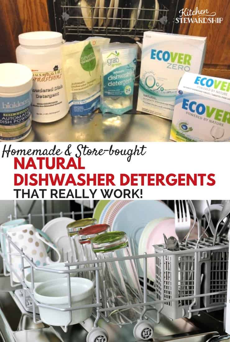 Natural dishwasher detergents