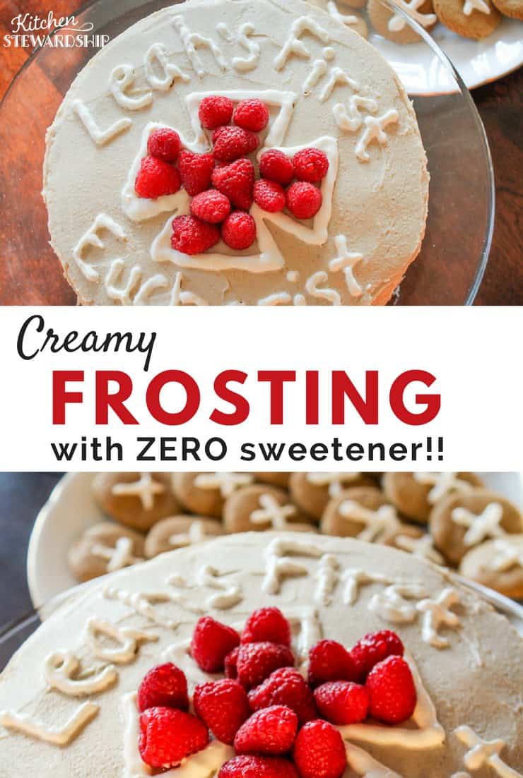 Creamy no sweetener frosting