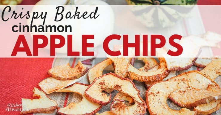 Make your own crispy apple chips without a dehydrator! Kids love this simple fall snack with a touch a cinnamon.