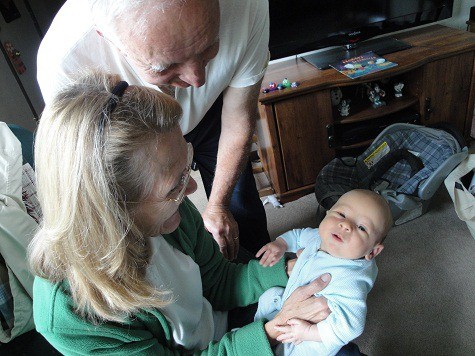 Grandma and Dzia Dzia with John