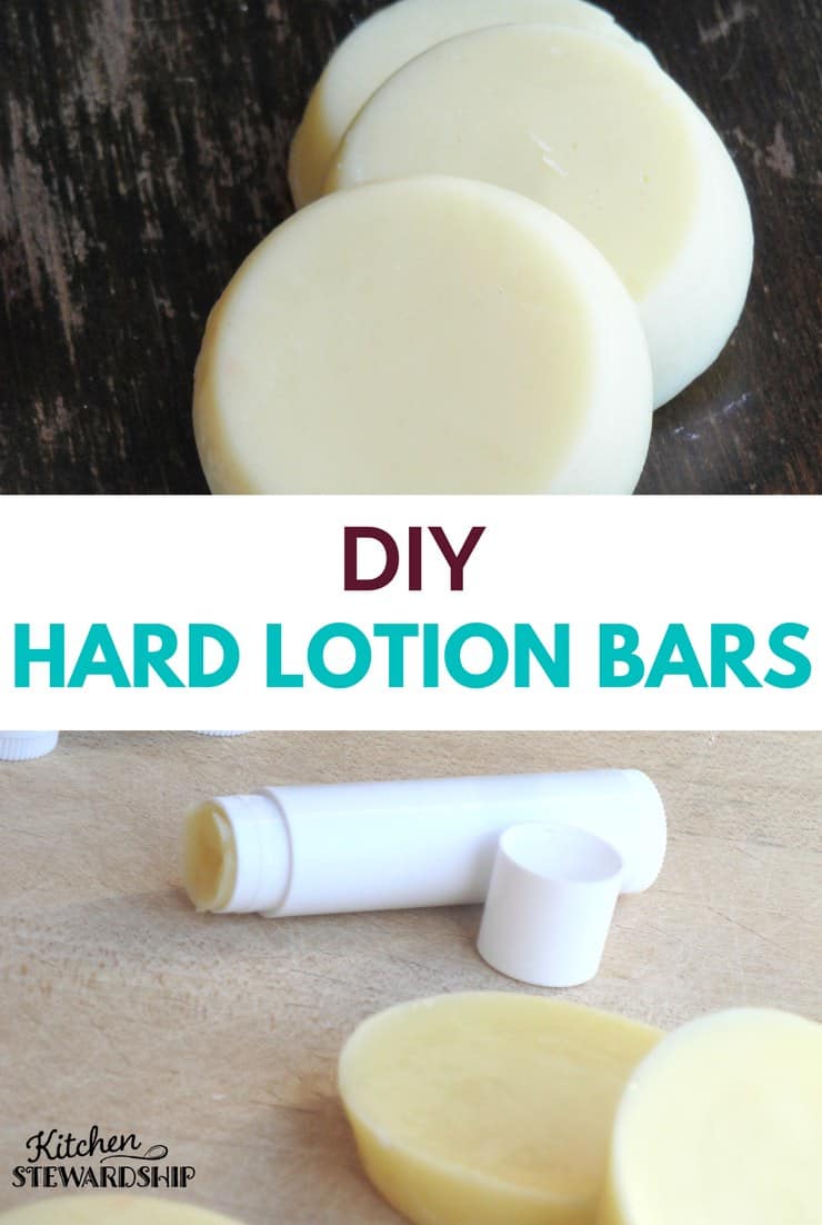 Homemade hard lotion bars
