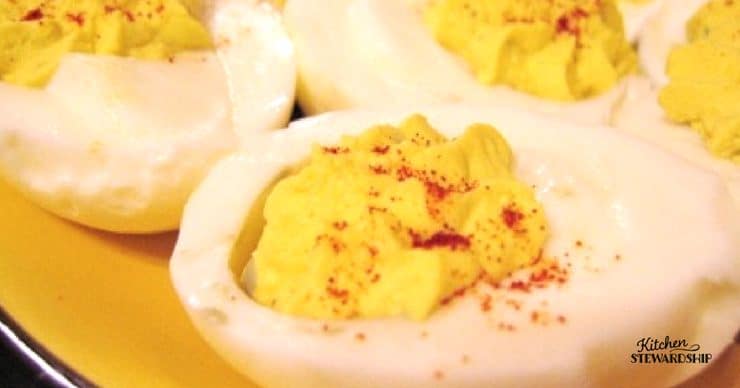 deviled eggs are a healthy party food