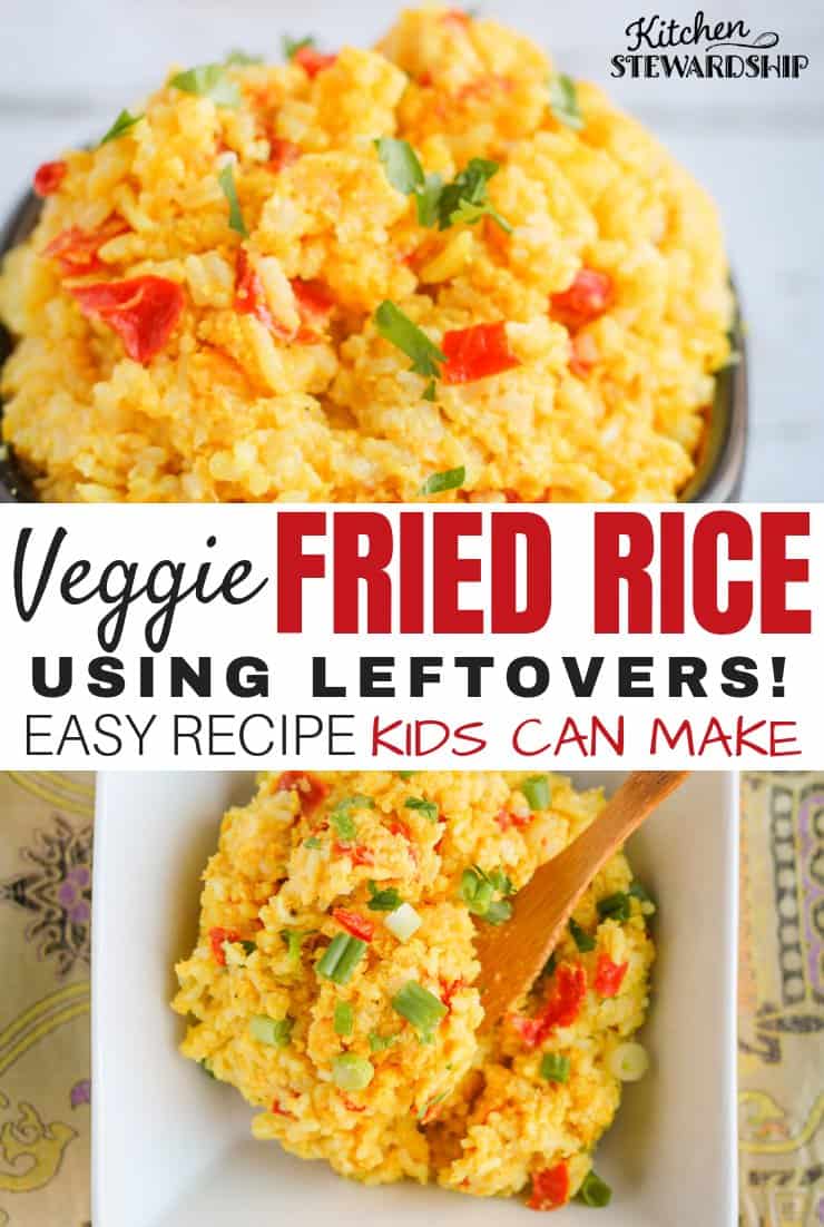 Veggie Fried Rice using Leftovers