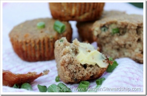 Gluten Free Bacon Green Onion Muffins
