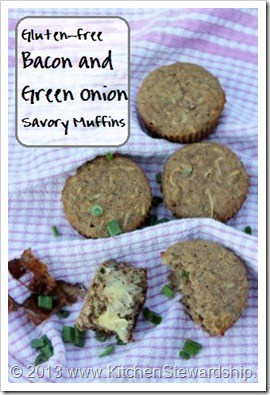 Gluten Free Bacon Green Onion Muffins