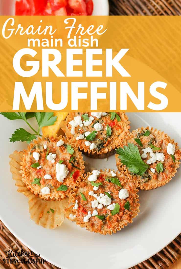 Grain Free Greek Main Dish Muffins