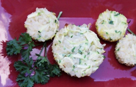 Zucchini Rice Muffins. Anything can be made into a muffin with a little egg to hold it together! You could put any vegetable into this muffin, and likely also delete the rice in favor of another cup of veggies.