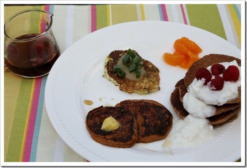 silly pancake meal - 3 kinds of pancakes