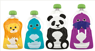 Squooshi reusable food pouches