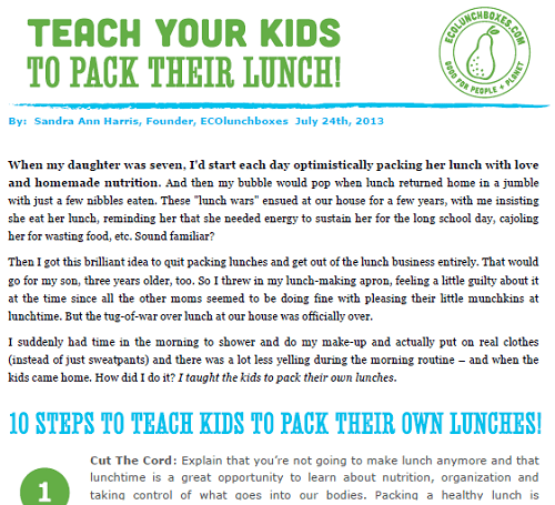 Teach Kids to Pack Their Own Lunches 500px