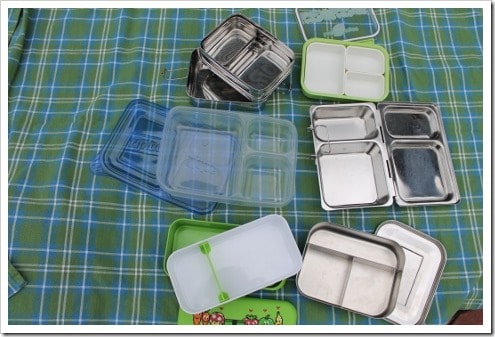 Bento Lunch Boxes for review - stainless steel and plastic