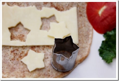 Meat and Cheese Crepes with Cutouts