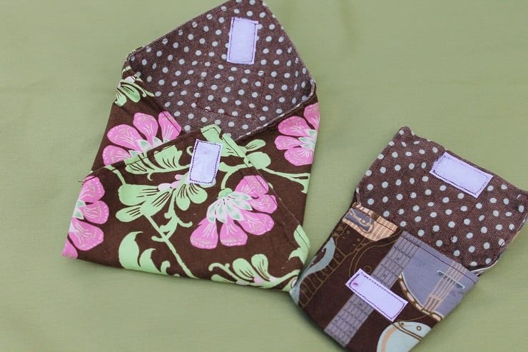 Reusable sandwich bag and wrap - fabric with beeswax