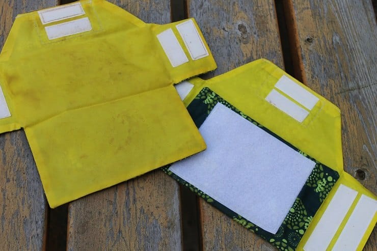 Reusable snack and sandwich bag ecolunchgear opens all the way up