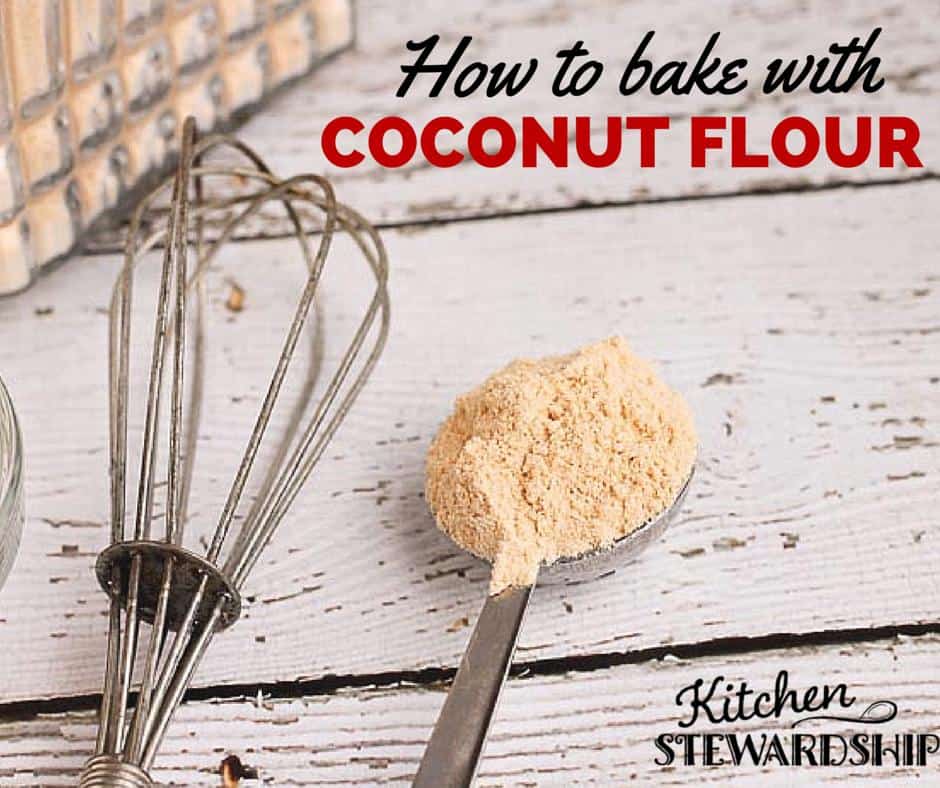 Baking with coconut flour, coconut flour substitution