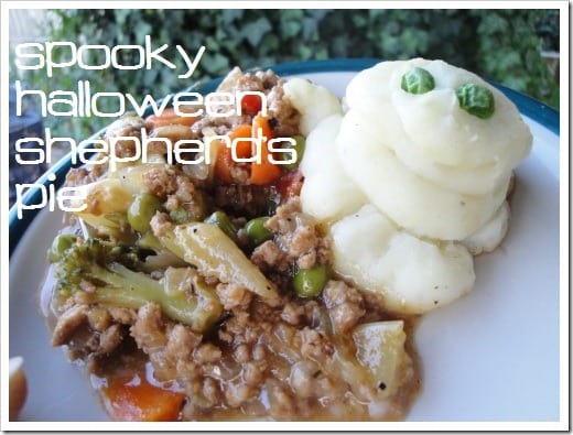 spooky ghost shepherds pie for halloween