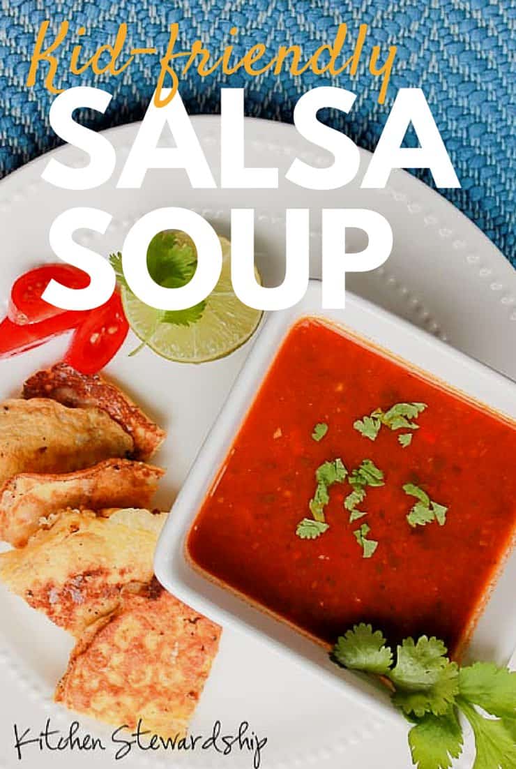 Kid friendly Salsa Soup